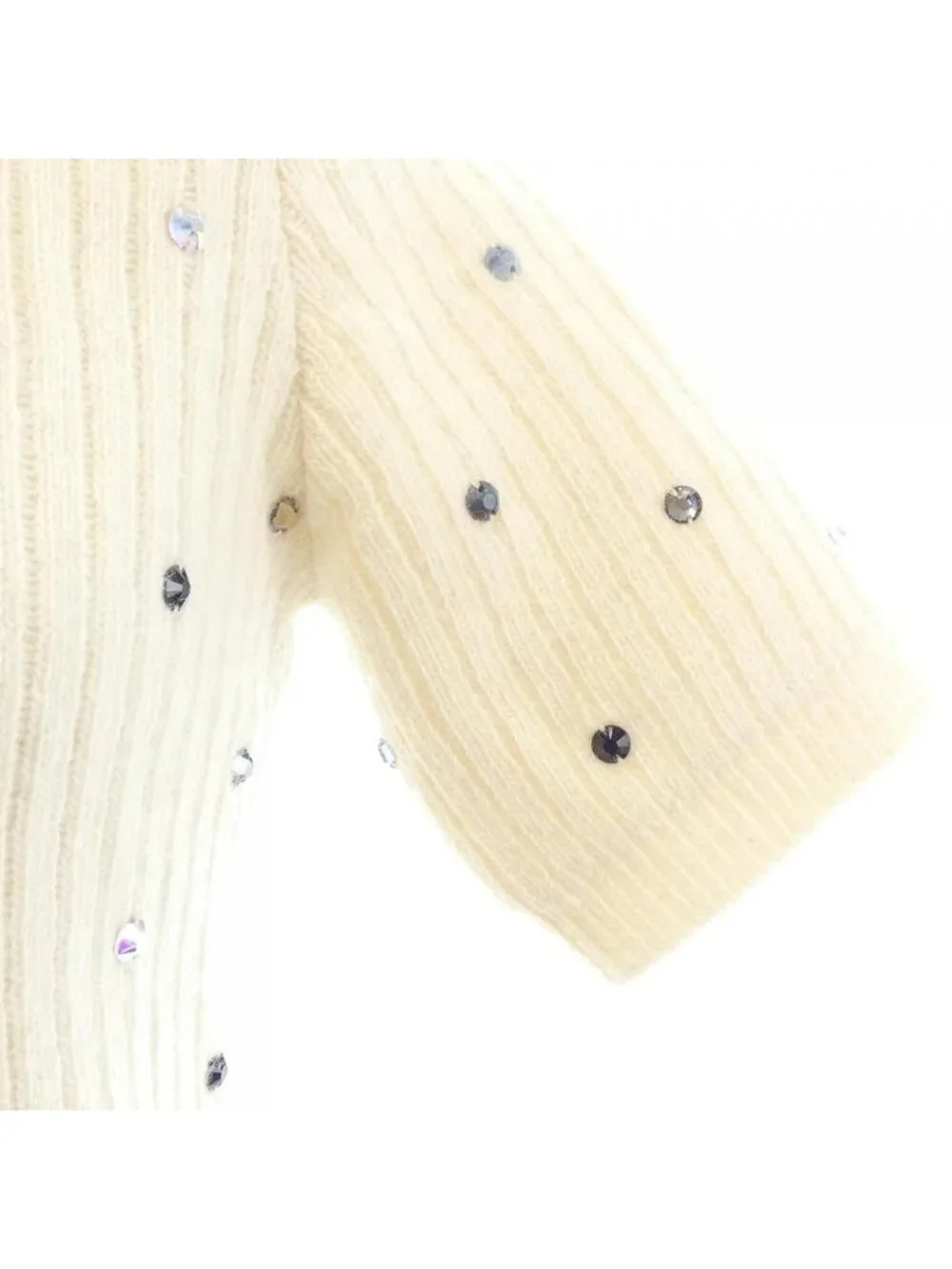 Louis Vuitton Rhinestone Rib Knit Dress